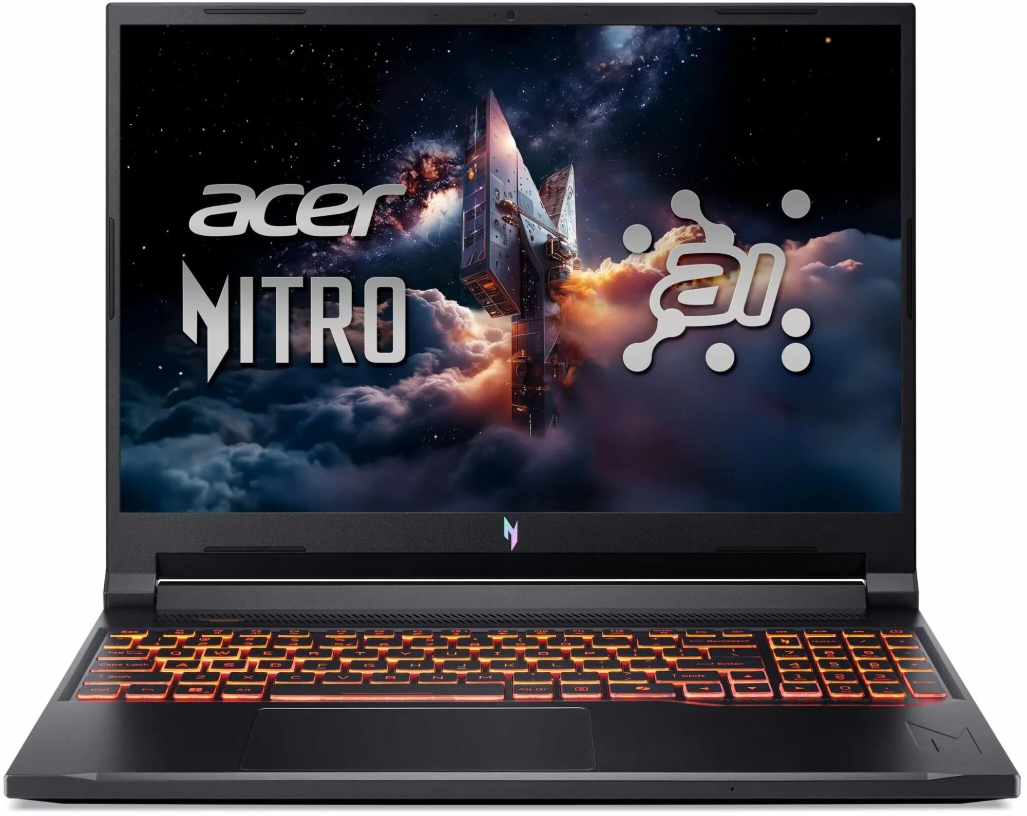 Ноутбук Acer Nitro V 16 ANV16-42-R309 Ryzen 5 240 16Gb SSD512Gb NVIDIA GeForce RTX5050 8Gb 16" IPS WQXGA (2560x1600) Windows 11 Home Multi Language black WiFi BT Cam (NH.U2NAA.001)