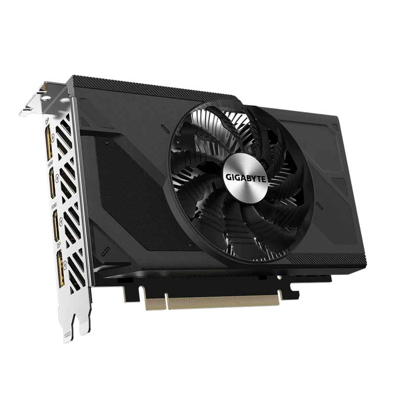 Видеокарта/ VGA GIGABYTE NVIDIA GeForce RTX 4060 D6 8G 8GB, GDDR6/128-bit, PCIe 4.0, 2xHDMI 2.1, 2xDP, 2-slot (GV-N4060D6-8GD)