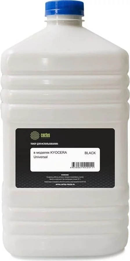 Тонер Cactus CS-TKY4-650 черный флакон 650гр. для принтера Kyocera TK-330/TK-360/TK-3130/TK-3190/TK-3490 (для высокоскоростных машин серии 3xxx)