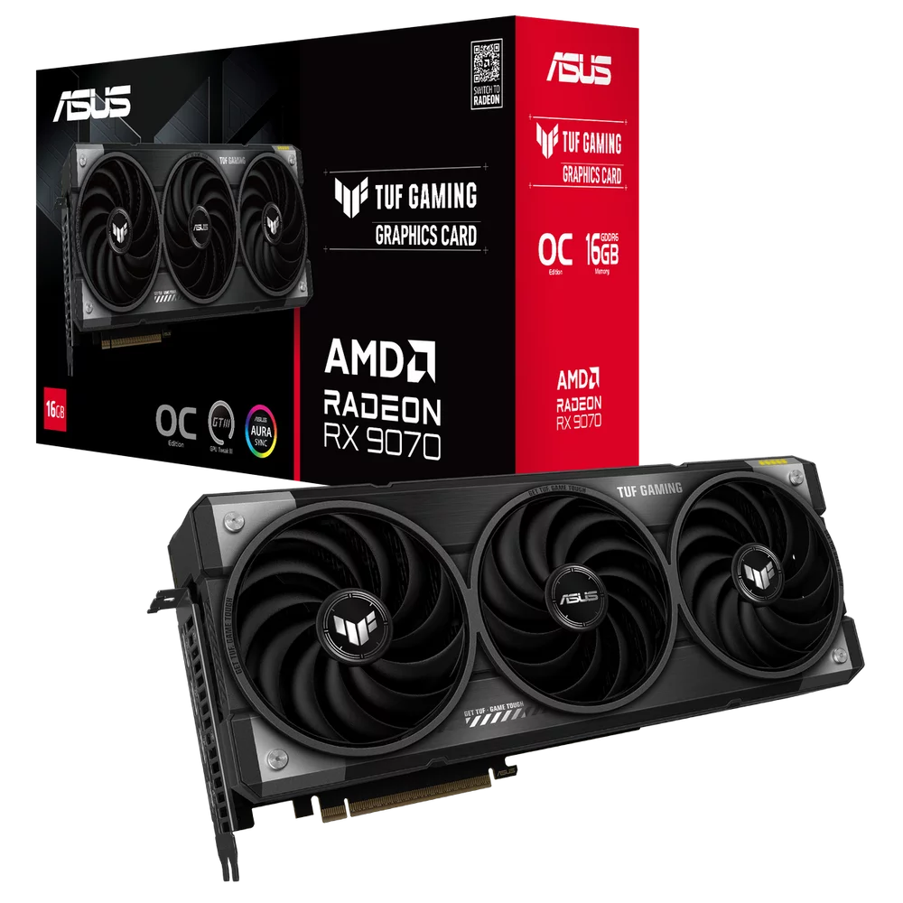 Видеокарта/ TUF-RX9070-O16G-GAMING (90YV0LI0-M0NA00)