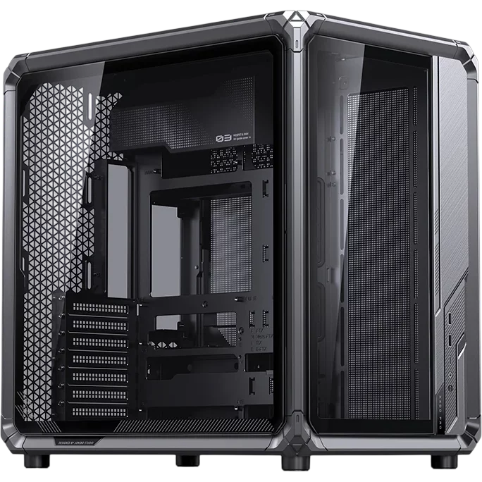 Корпус без блока питания/ Case JONSBO X400 Pro, Midi-Tower, TG, no fan, 2xUSB-A 3.0 + 1xUSB-C 3.2, ATX, mATX, mITX Grey (X400 PRO GRAY)