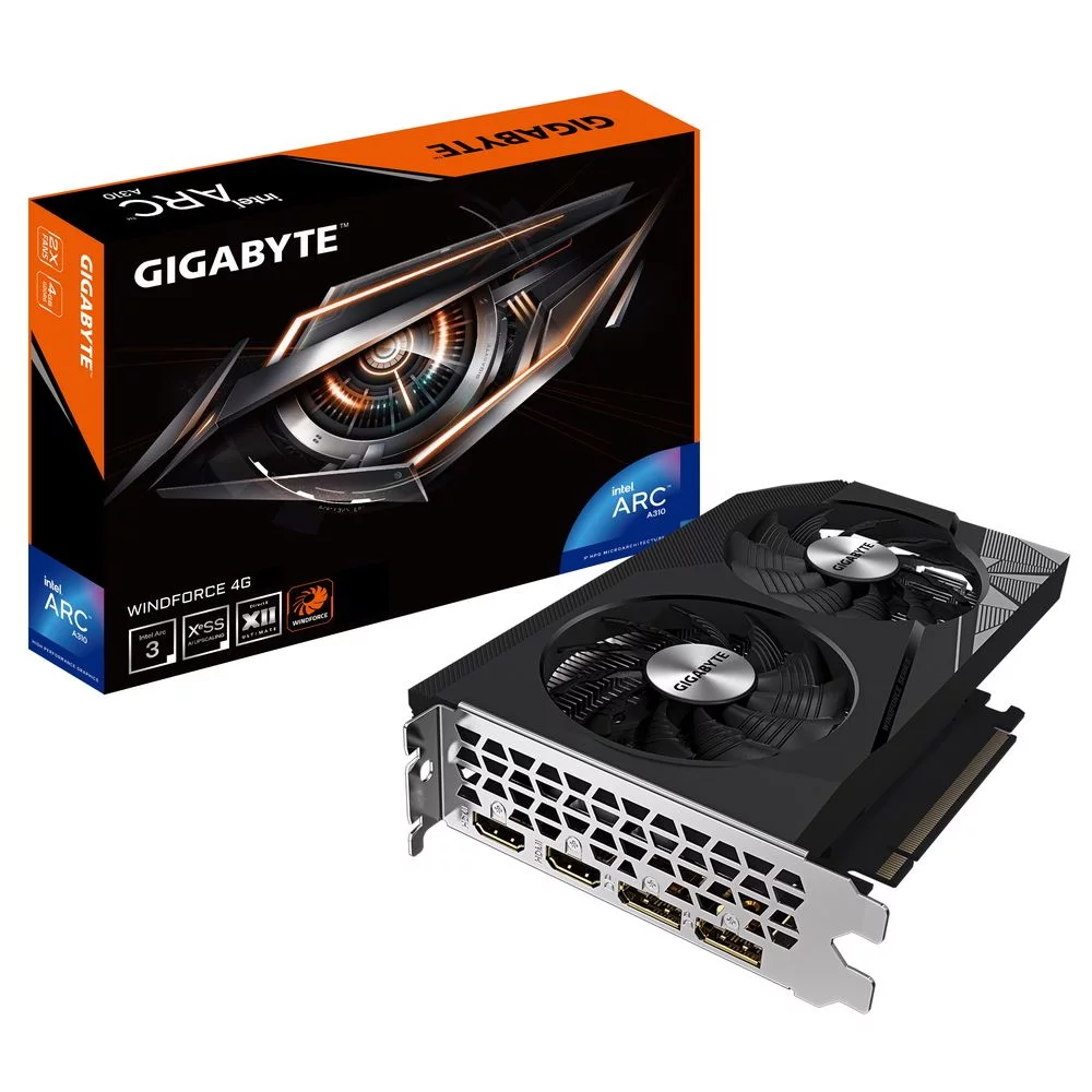 Видеокарта Gigabyte A310 WINDFORCE 4GB (311230) (GV-IA310WF2-4GD||BP)