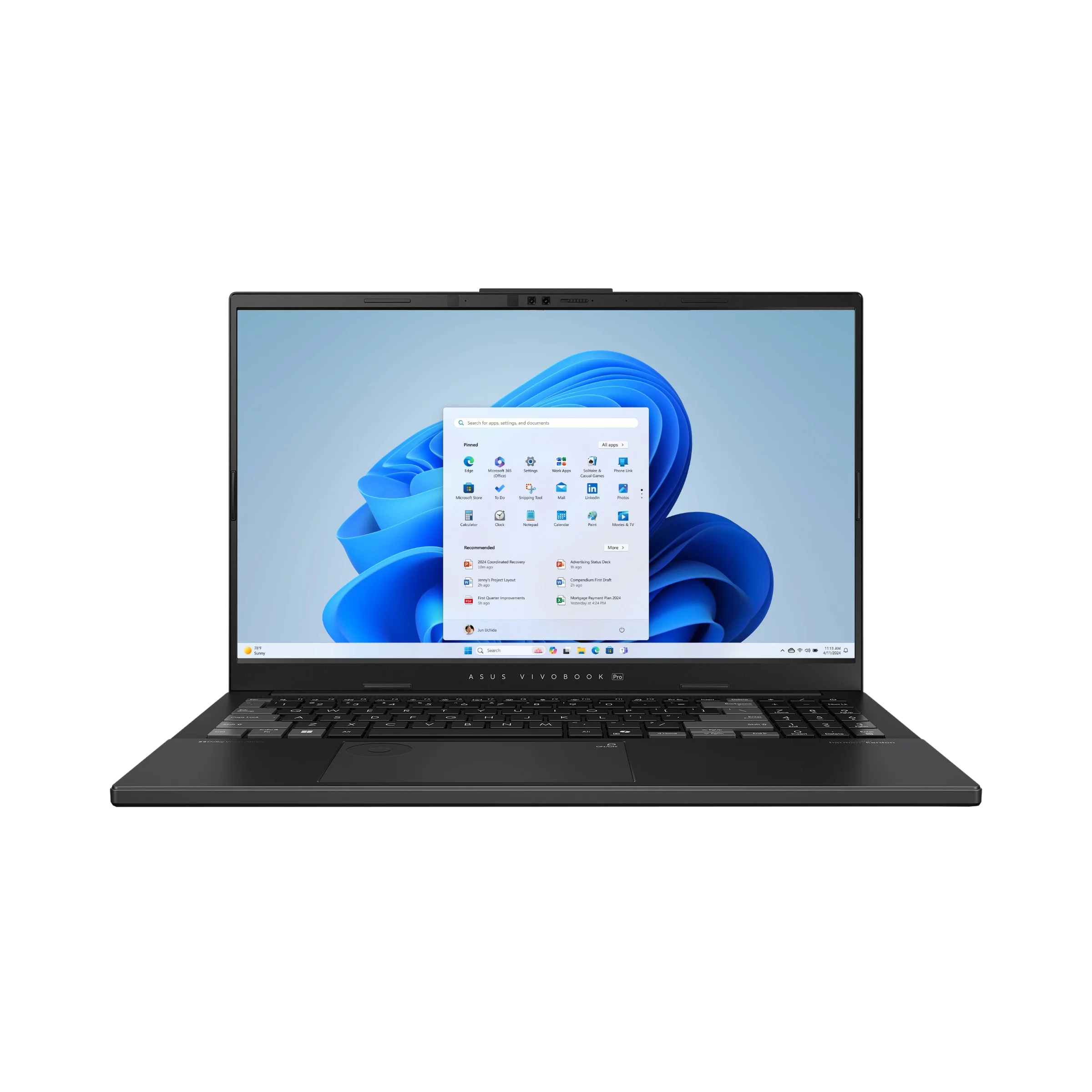 Ноутбук ASUS VivoBook Pro 15 N6506CU-MA033 15.6"(2880x1620 OLED)/ Core Ultra 7 255H(2Ghz)/16384Mb/1024PCISSDGb/noDVD/Ext:nVidia GeForce RTX4050(6144Mb)/Cam/BT/WiFi/75WHr/war 1y/1.8kg/Earl Gray/DOS + DialPad (90NB15E3-M001E0)