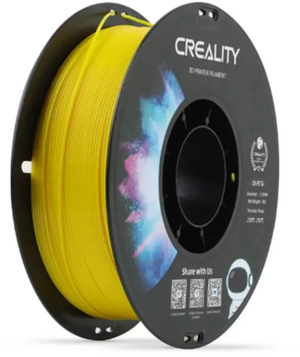 Катушка CR-PETG пластика Creality 1,75 мм 1кг для 3D принтеров, желтый (3301030033)