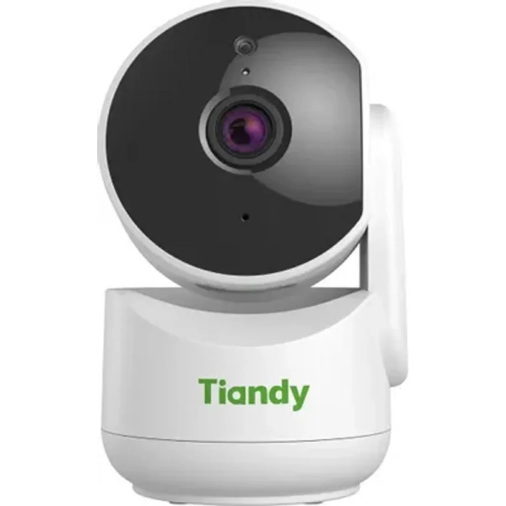 Tiandy TC-H322A Spec:I2W/WIFI/Eu/4mm компактная поворотная домашняя, 2Мп, 1920х1080@20к/c, DWDR, цвет: 0.02лк, S+265, H.265(HP), S+264, H.264(HP, MP, BP), объектив 4мм, встроенные микрофон и динамик,