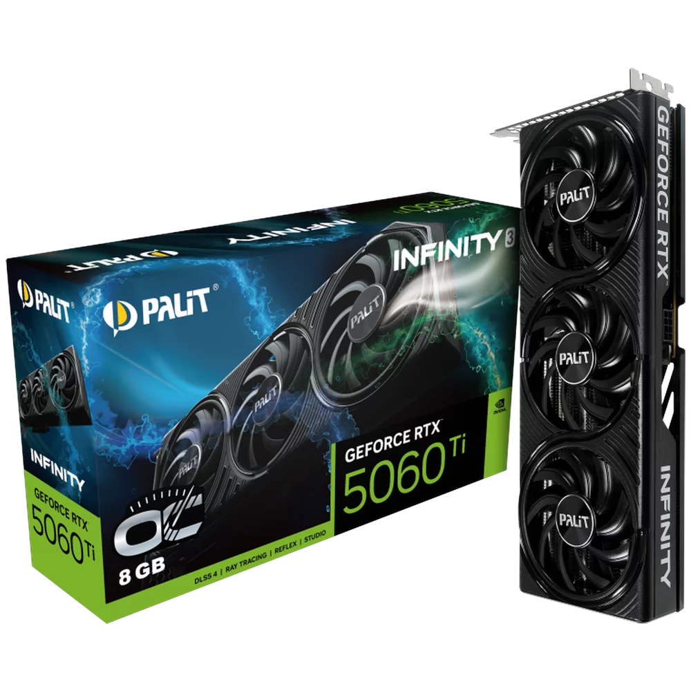 Видеокарта PCIE16 RTX5060TI 8GB PA-RTX5060Ti INFINITY 3 OC 8GB PALIT (NE7506TS19P1-GB2062S)