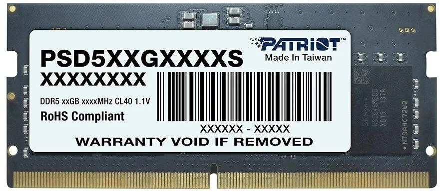 Память SO-DIMM DDR 5 DIMM 16Gb 5600Mhz, PATRIOT Signature Line (PSD516G560081S) (retail)
