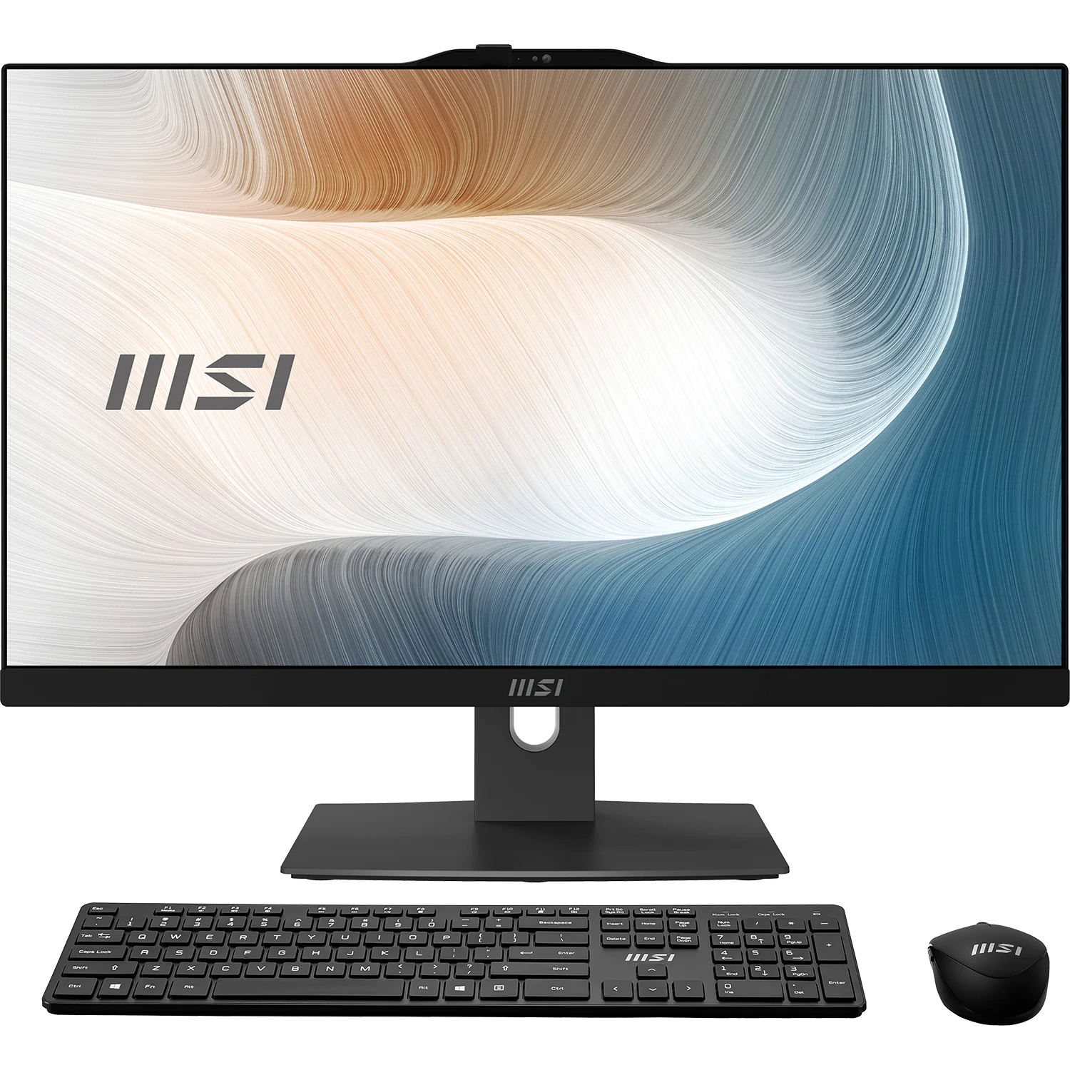 Моноблок MSI Modern AM242P 1M AiO 23,8" FHD(1920x1080)IPS AG Non-touch, Intel Core 5 120U (1.4GHz), 16GB(16x1) DDR5,512GB SSD M.2,WiFi,BT,camera,WirelessKB&mouse Eng/ Rus,NoOS,1y war-ty,Black (9S6-AE0721-2418)