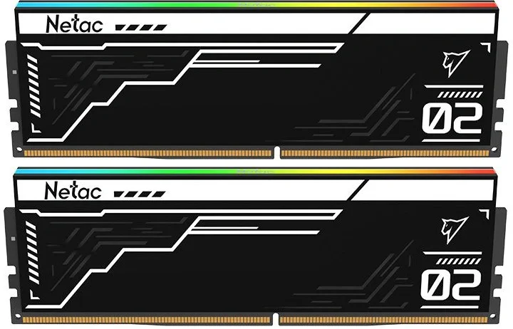 Память DDR5 2x16GB 7600MHz Netac NTS2D5P76DP-32K Shadow II RGB RTL Gaming PC5-60800 CL36 DIMM ECC 288-pin 1.4В с радиатором Ret