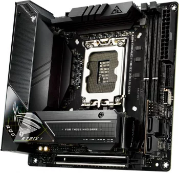 Материнская плата ASUS ROG STRIX Z690-I GAMING WIFI Soc-1700 Intel Z690 2xDDR5 mini-ITX AC`97 8ch(7.1) 2.5Gg RAID+HDMI (90MB1680-M0EAY0)