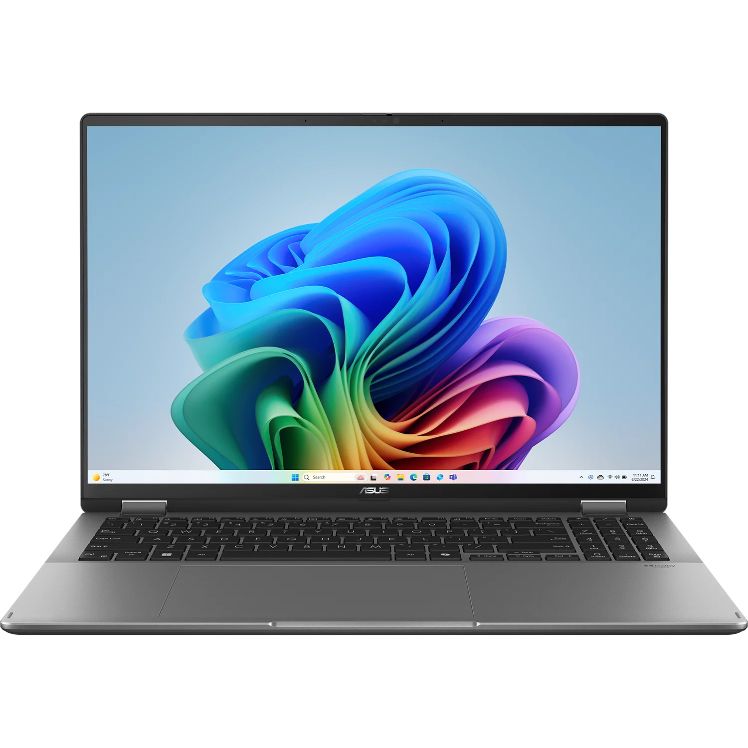Ноутбук/ ASUS TP3607SH-RJ043W flip 16"(2880x1800 OLED)/Touch/Intel Core Ultra 7 258V(3.7Ghz)/32768Mb/1024PCISSDGb/noDVD/Ext:nVidia GeForce RTX 5050(8192Mb)/Cam/BT/WiFi/63WHr/war 1y/1.85kg/Matte Gray/Win11Home + стилус (90NB15S1-M00210)