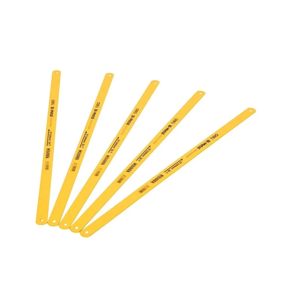 Набор биметаллических полотен по металлу 5 шт Deli DL353805A (300мм, 18 TPI, сталь M2+D6A)