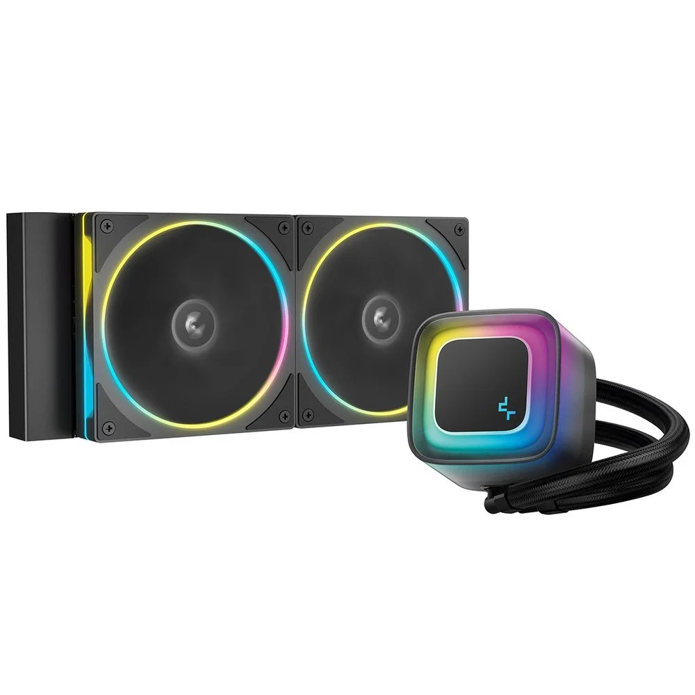 Система водяного охлаждения Deepcool LE240 PRO ARGB Soc-AM5/AM4/1200/1700/1851 черный 4-pin 28.2-33dB Al 280W 1347gr Ret (R-LE240PRO-BKAMMC-G-1)