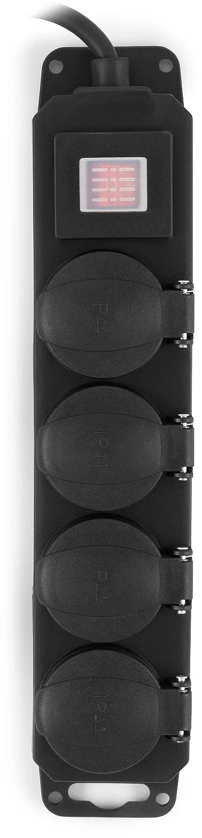 Сетевой фильтр Buro 400MDP-5-B 5м (4 розетки) черный (коробка)