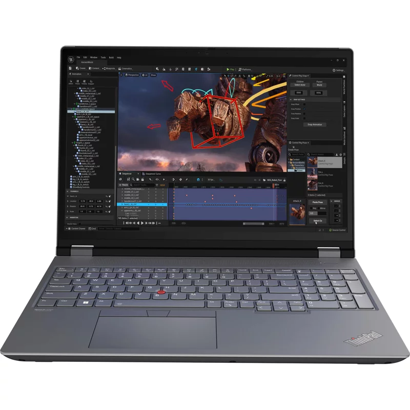 Ноутбук Lenovo ThinkPad P16 G2 16" WQUXGA (3840 x 2400) IPS 100%DCI-P3 800 nits, Intel i7-14700HX, 32GB DDR5, 1TB SSD, NVIDIA RTX 1000 Ada 6Gb, Intel® Wi-Fi 6E, 1080P FHD RGB Cam, 94Wh, Backlit Keys, Win 11 Pro, Black ( EN_kbd , 3 (21FA0050US)