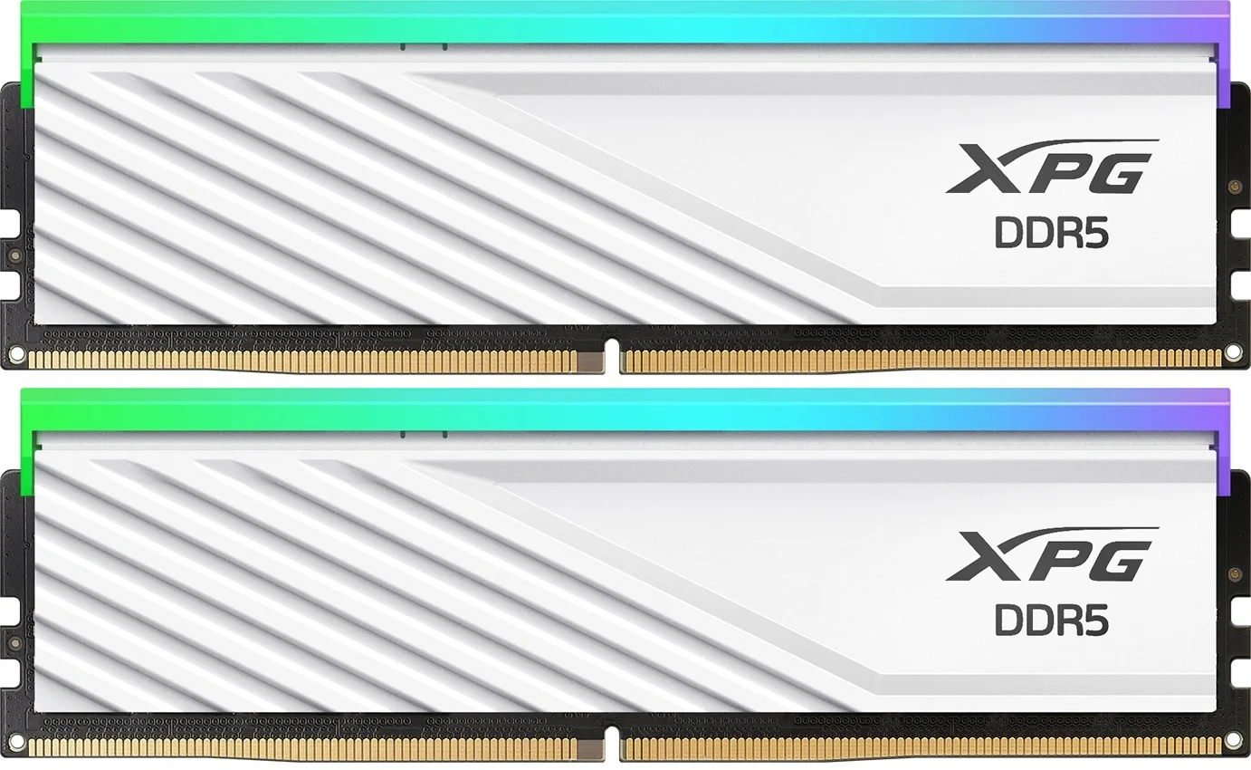 Память DDR5 2x16GB 6000MHz A-Data AX5U6000C2816G-DTLABRWH XPG Lancer Blade RGB RTL Gaming PC5-44800 CL28 DIMM 288-pin 1.4В single rank Ret