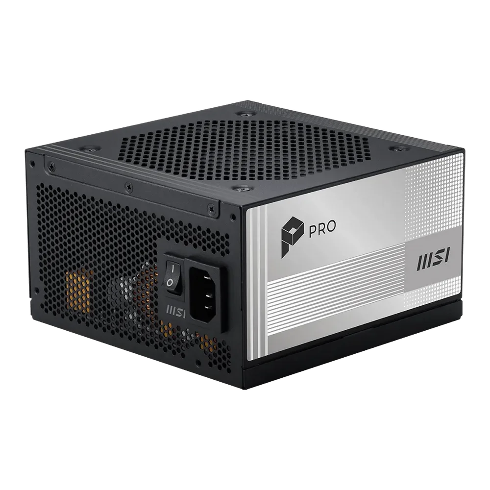 Блок питания Компьютер MSI PRO A1000PL PCIE5 1000W, 80+ Platinum, полностью модульный, ATX 3.1, PCIE5.1, RTL (306-7ZPLX11-HD8)