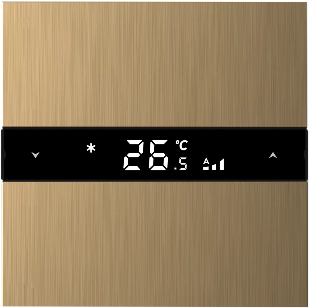 Donel Многофункциональный термостат KNX, матовое золото. Серия устройств: DKNX (DTP5394BG)