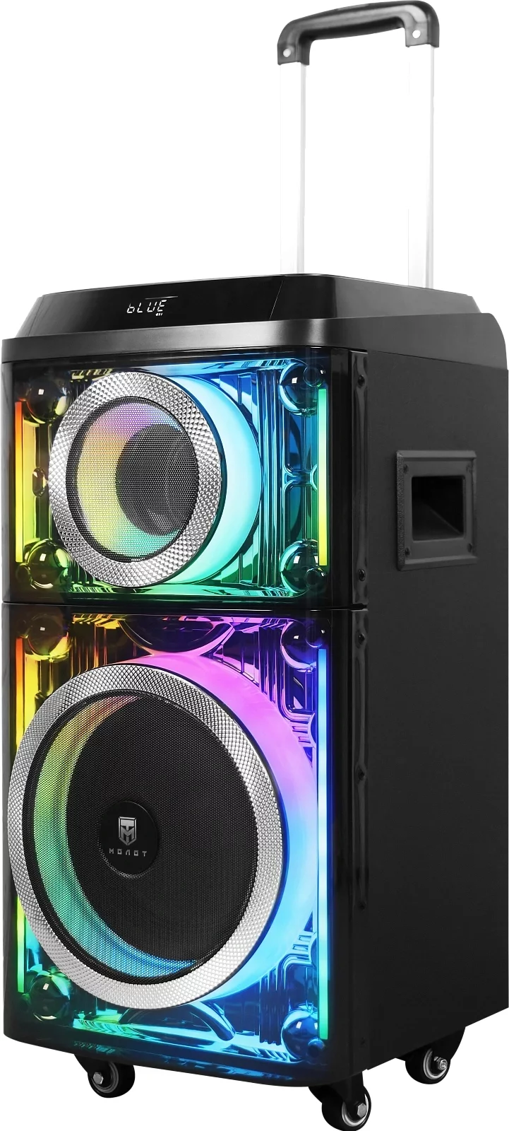 Колонка порт. Ural 103 черный 1200W 1.1 BT/3.5Jack/USB-C 15м 7000mAh (УРАЛ МОЛОТ 103)