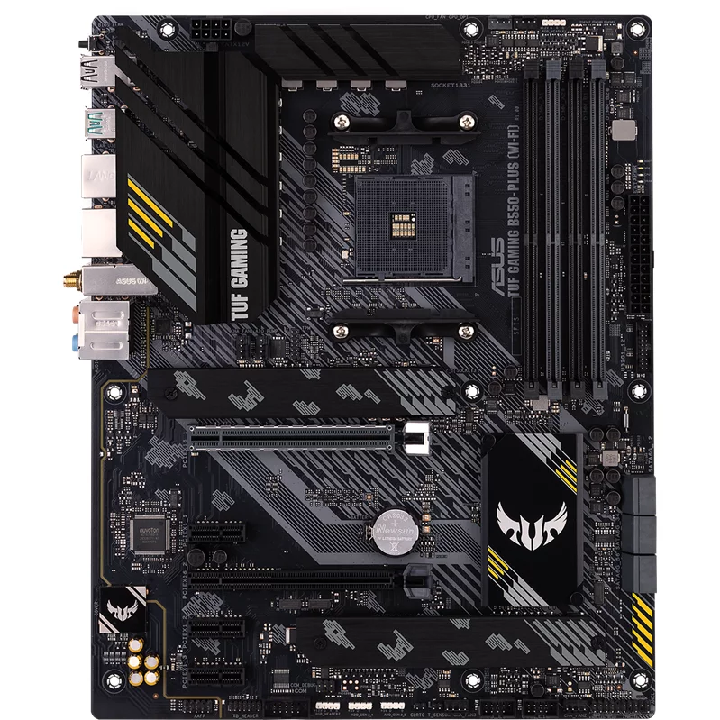 Материнская плата ASUS TUF GAMING B550-PLUS WIFI II, Socket AM4, B550, 4*DDR4, HDMI+DP, CrossFireX, SATA3 + RAID, Audio, 2,5Gb LAN, USB 3.2*8, USB 2.0*6, COM*1 header (w/ o cable) ATX (90MB19U0-M0EAY0)