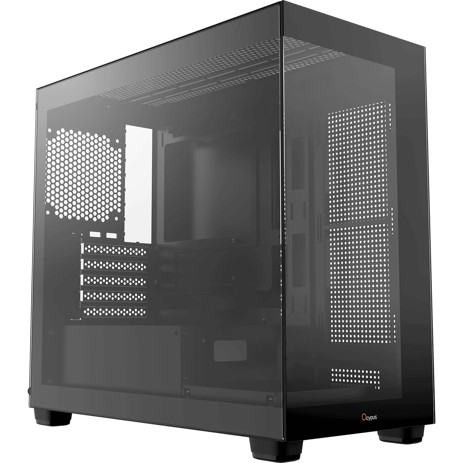 Корпус Компьютер без блока питания/ Case Ocypus Gamma C52 BK, Mini-Tower, TG, no fans, 1xUSB-A 3.0 + 2xUSB 2.0, mATX, mITX Black (GAMMA-C52-BKD000XX-GL)