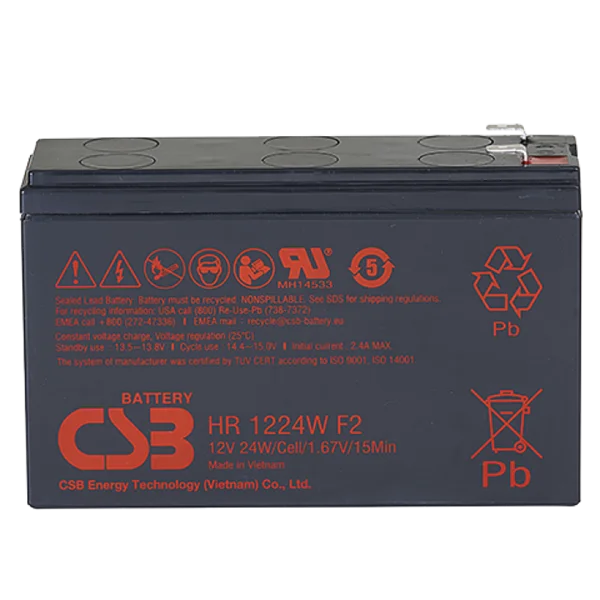 CSB Аккумуляторная батарея для ИБП (12V/ 6Ah) (HR1224W F2 F1 CSB)