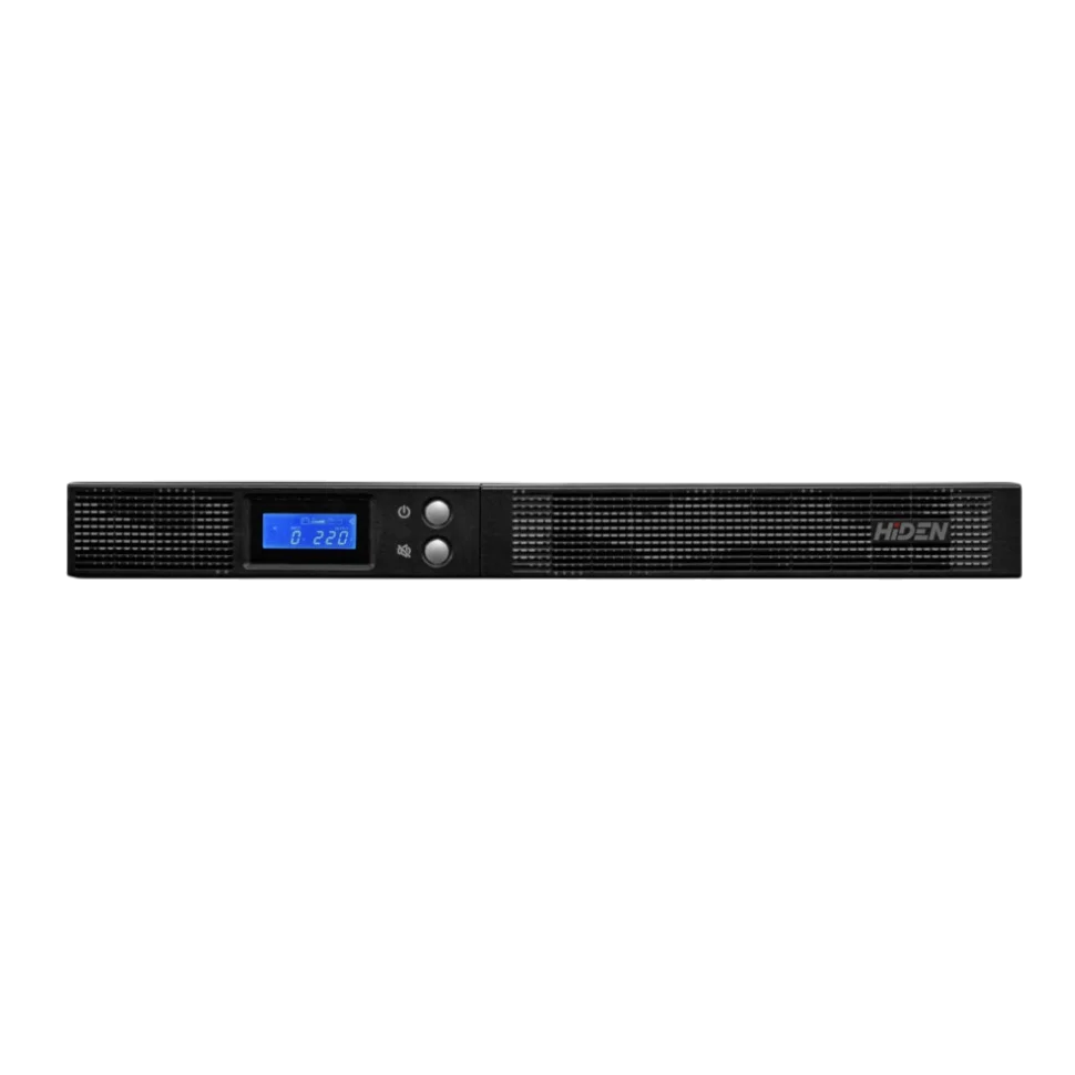 ИБП HIDEN KLPS1000RM-N 1000ВА/900Вт Rackmount 1U, 4xIEC C13, LCD, USB, SNMP слот, RS232, EPO, RJ45/11/ Line-Iinteractive Rack UPS LCD