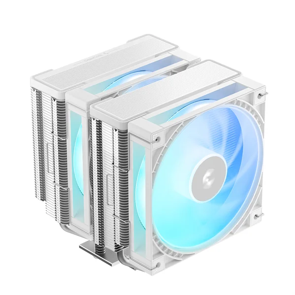 Кулер для процессора DEEPCOOL AG620 G2 WH ARGB LGA1954/1851/1700/AM5/AM4 (9шт/кор, TDP 270W, PWM, DUAL ARGB Fan 120mm, 6 тепл. трубок, белый) RET (R-AG620-WHAMMG2-G)