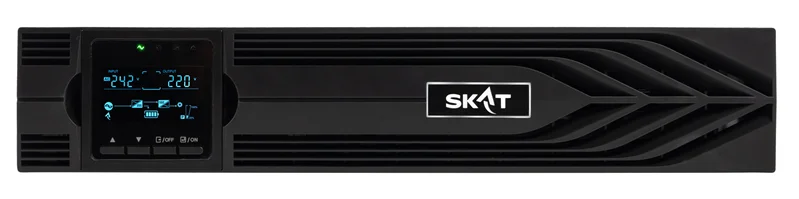 ИБП (8771) SKAT-UPS 2000-RACK-ON-E P3 - ИБП 2000 Вт, On-Line, синус, внешн. АКБ 48В, 8хC13