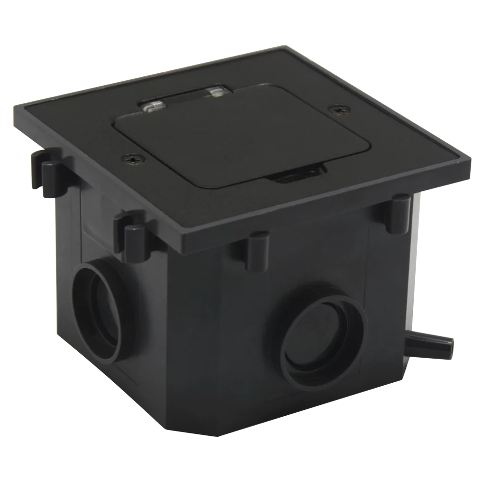 Donel Лючок 2 мод. (1 мод. 45х45 мм.), антрацит, IP44, (с уст. набором) (DFB2MRAN)