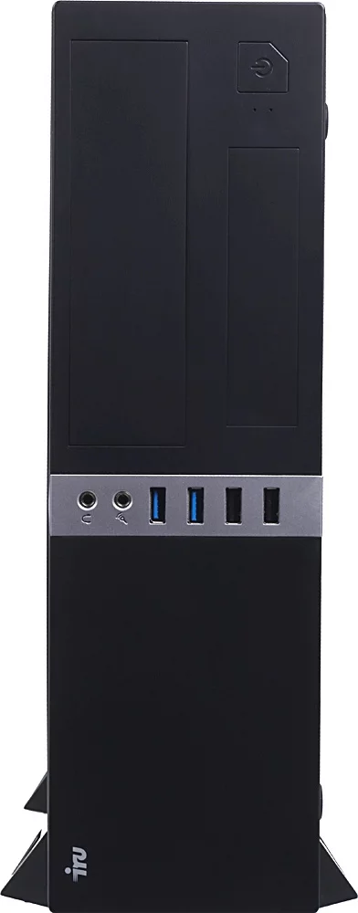 Компьютер IRU Office 310H6SF SFF Core i3 12100 (3.3) 8Gb SSD256Gb UHDG 730 FreeDOS GbitEth 300W черный (1991582)