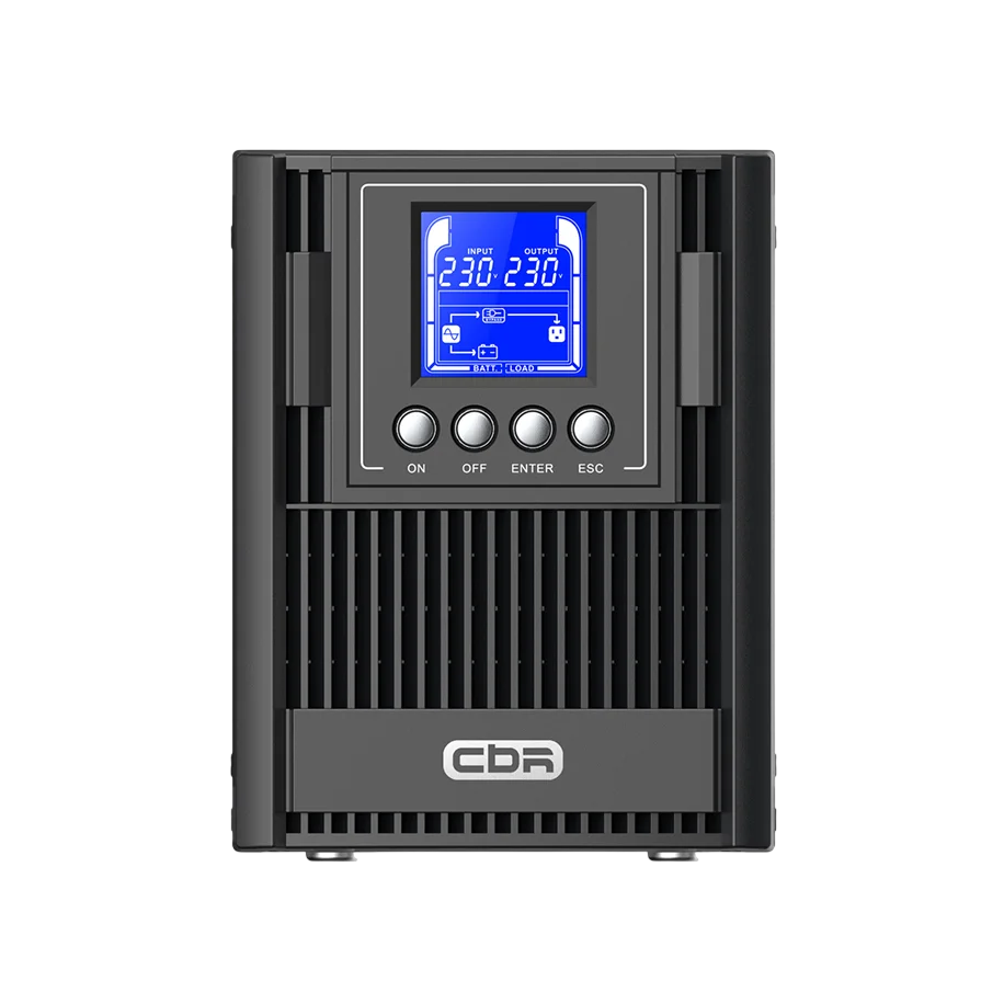 ИБП CBR ESSENCE ESN-1000C Online 1000 VA / 1000 W, Tower, 4 x C13, LCD, HID-USB, RS232, EPO, SNMP slot/ UPS CBR Online Tower (ESN-1KT-4I-LCHERSC)