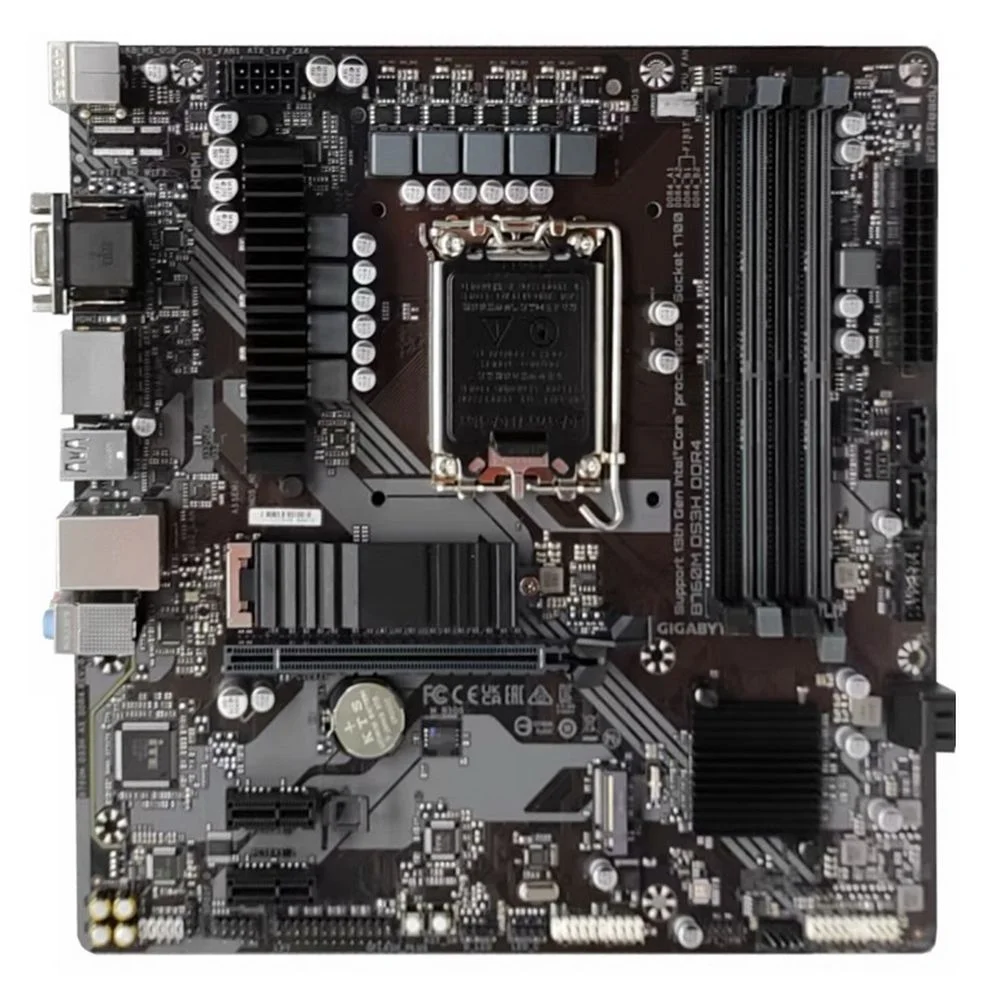 Материнская плата Gigabyte Bad Pack B760M DS3H DDR4, Socket 1700, Intel®B760, 4xDDR4-3200, D-SUB+HDMI+DP+DP, 1xPCI-Ex16, 2xPCI-Ex1, 4xSATA3(RAID 0/ 1/ 5/ 10), 2xM.2, 8Ch Audio, 2,5GbLan, (2+4)xUSB2.0, (3+2)xUSB3.2 (B760M DS3H DDR4||BP)