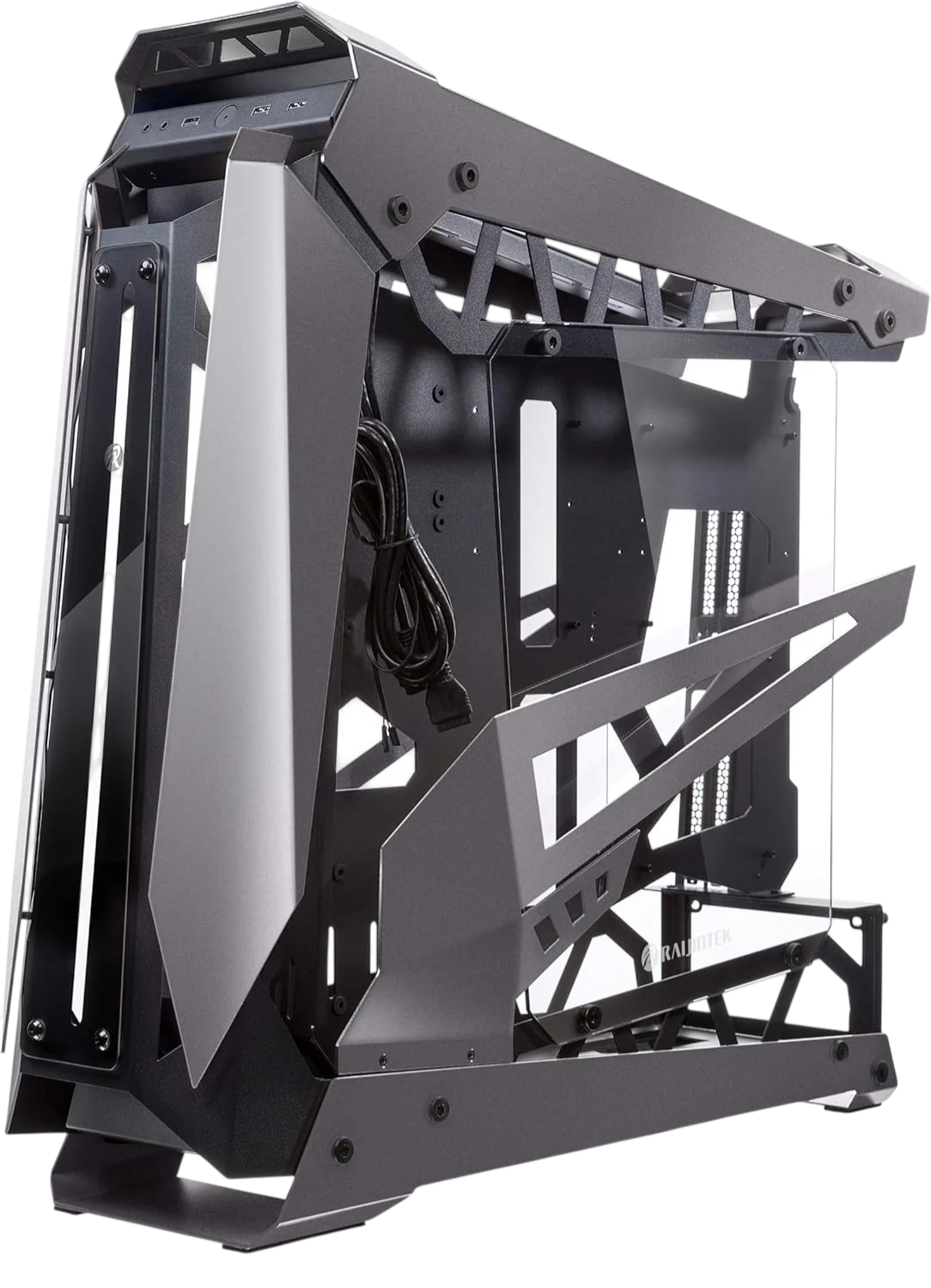 Корпус без блока питания/ Case Raijintek NYX PRO Titan, Full-Tower, TG, no fans, 3xUSB-A 3.0, SSI-EEB, E-ATX, ATX, mATX, mITX Gray (0R20B00182)