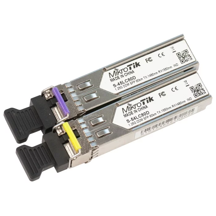 Картинка Трансиверы SFP Mikrotik S-4554LC80D 2 шт. (S-4554LC80D) 