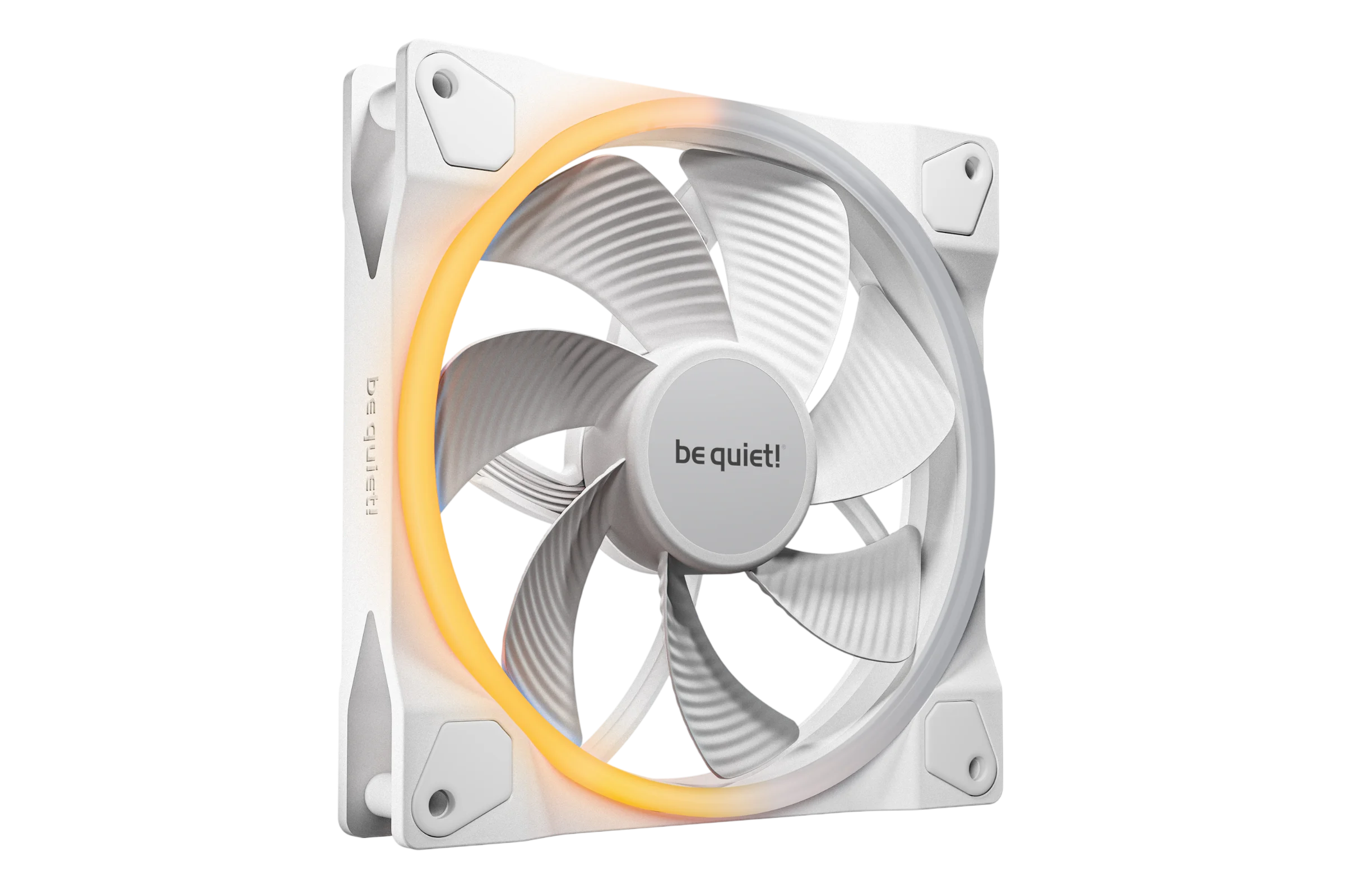 Кулер для корпуса/ Case Cooler be quiet! LIGHT WINGS 140mm PWM Reverse White (140x140x25mm, 4-pin PWM, ARGB, 51.4CFM, 25.5dBA, 1300RPM, White) (BL135)
