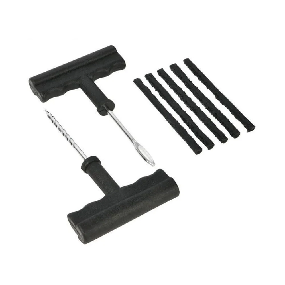 Набор оснастки Deli Ремкомплект для бескамерных шин DL120001 (шило, рашпиль, 5 резиновых жгутов)