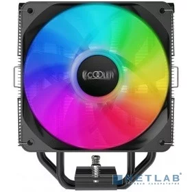 Кулер для процессора/ PCCooler PALADIN EX400 ARGB (180W, 4-pin PWM, 157mm, Al/Cu, 4x6mm, ARGB, 1x120mm, 73.6CFM, 28.6dBA, 1800RPM, S: 1851/1700/1200/115X, AM5/AM4, black)
