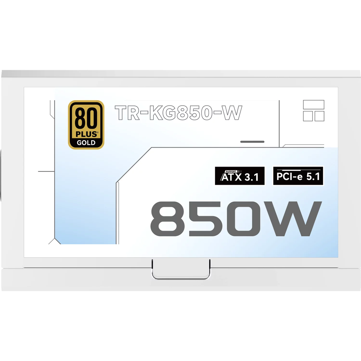 Блок питания 850W/ Power Supply Thermalright, 850W 80+ Gold (ATX, 3.1, PCIe 5.1, Full modular, 1x24(20+4)pin, 2xCPU 8(4+4)pin, 2xPCIe*2 8(6+2)pin, 1x12VHPWR, 8xSATA3, 3xMOLEX4pin, Active, 120x120mm, 1 (TR-KG850W)