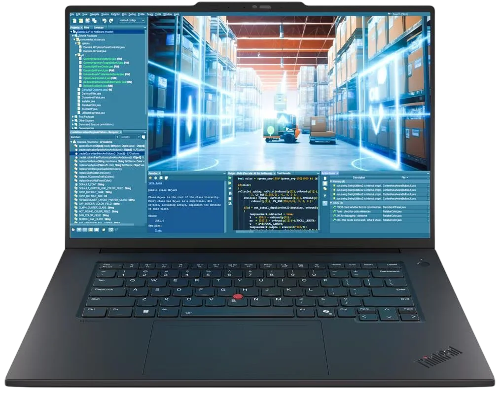 Ноутбук Lenovo ThinkPad T1g G8, 16" WQUXGA(3840x2400) IPS HDR400 100%DCI-P3 800nits, Ultra 9 285H, 32GB, 1TB SSD, NVIDIA GeForce RTX 5070 8GB, Intel® WiFi 7 BE201&BT5.4, CAM 5MP RGB+IR, 90Wh, BKLT KB (21TD000PUS)