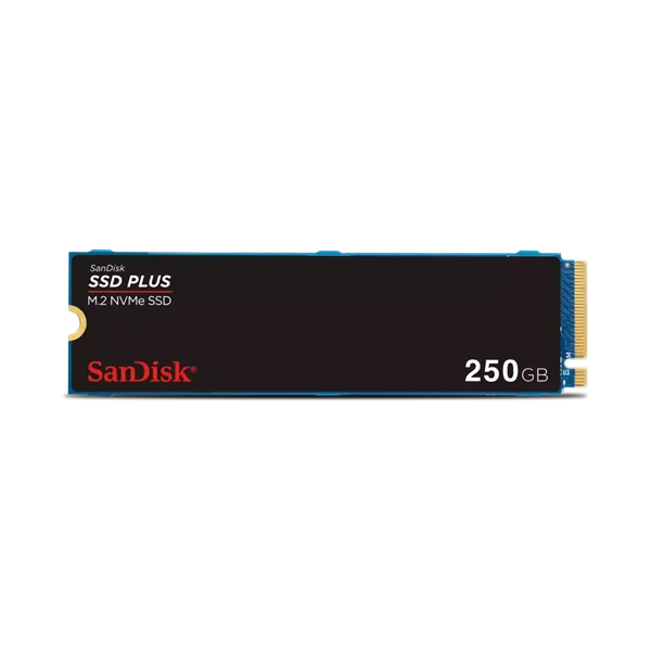 Твердотельный накопитель SanDisk SSD PLUS M.2 2280 NVMe 250Gb, 2400MBs/1500MBs TBW 40, SDSSDA3N-250G-G26, 1 year