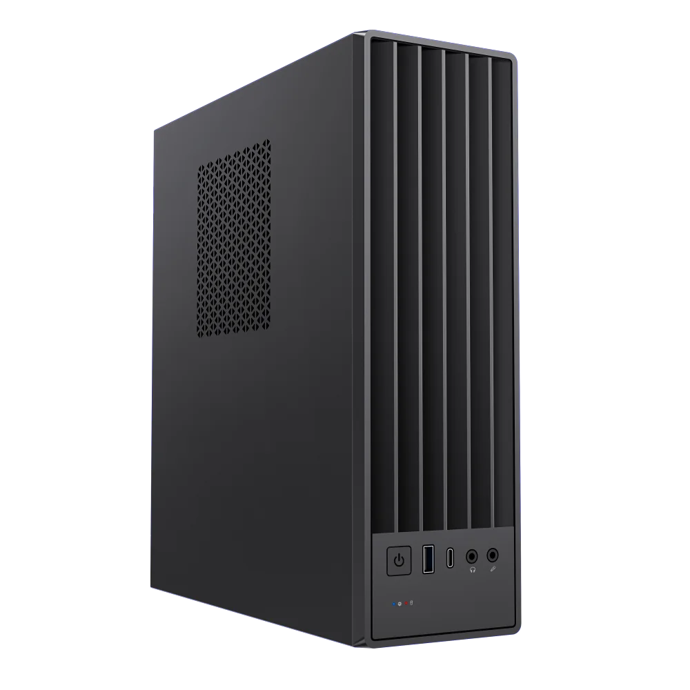 Корпус с блоком питания 400Вт./ Case Foxline mATX Desktop 400W FL-461 mATX case, black, w/ PSU FLEX 400W, w/ 1xUSB3.0+1xType-C (USB2.0) (FL-461-FLX400)
