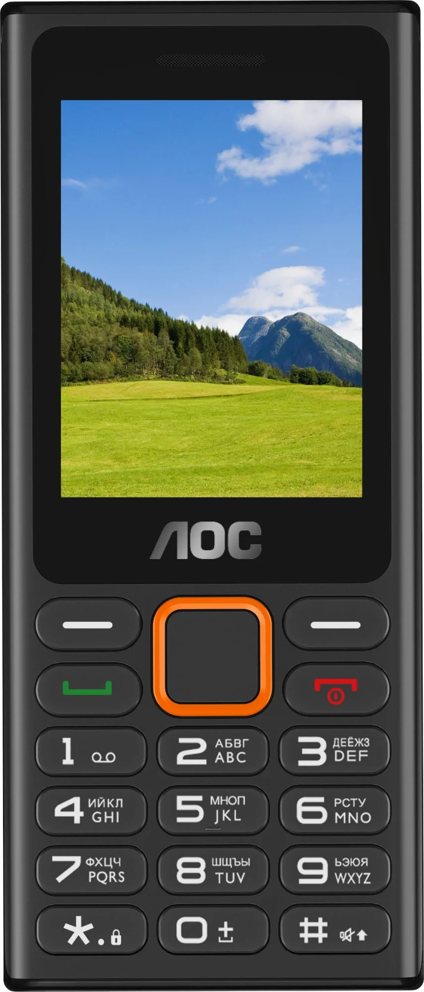 Мобильный телефон AOC 245 A черный моноблок 2.4" (CTA245BK/00)