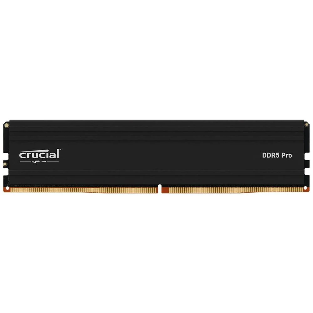 Модуль памяти 32GB Crucial DDR5 5600 UDIMM Pro Black Desktop Memory Non-ECC, CL46, 1.1V, DRx8, RTL (CP32G56C46U5)