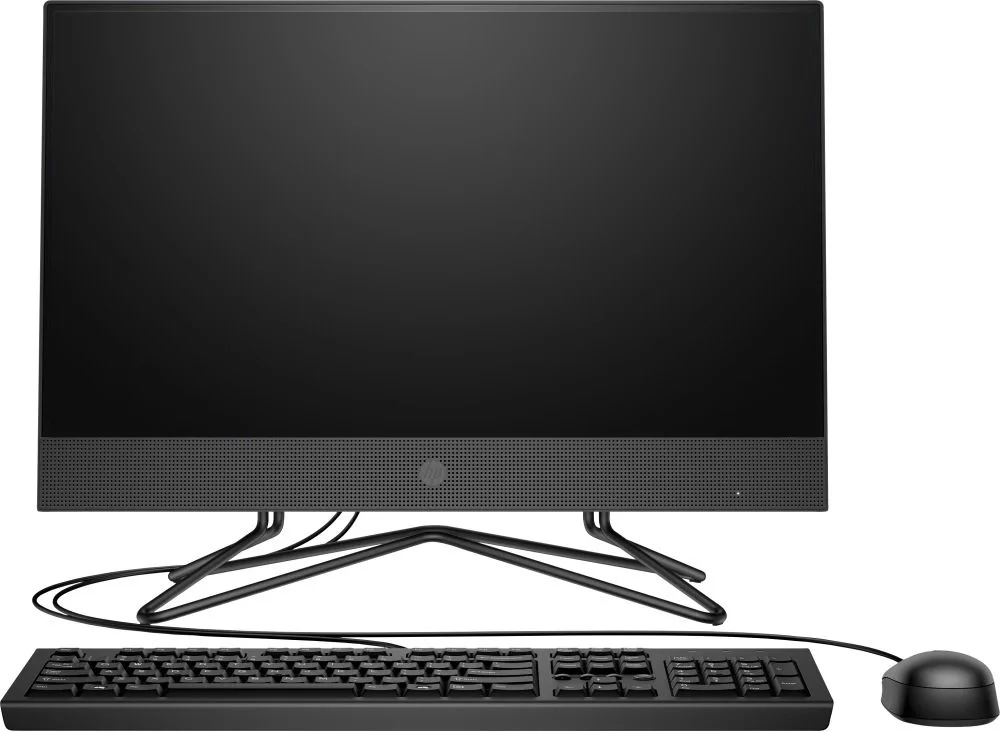 Моноблок HP 200 G4 21.5" FHD i5 1235U 8Gb SSD512Gb DVDRW DOS GbitEth WiFi BT клавиатура мышь черный 1920x1080 (6D418EA)