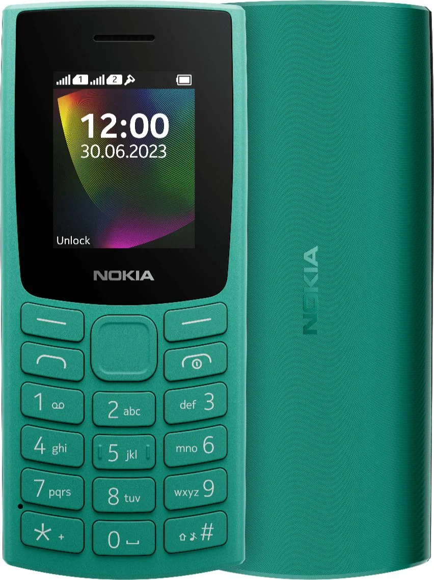 Мобильный телефон Nokia 106 DS TA-1564 зеленый моноблок 1.8" 120x160 Series 30+ GSM900/ 1800 GSM1900 (1GF019BPJ1C03)