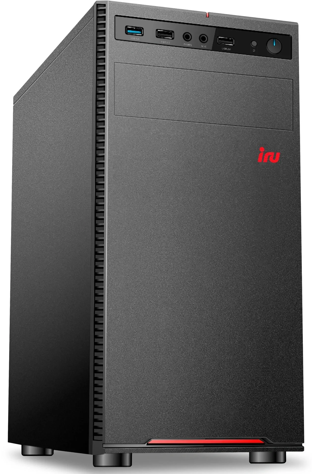 Компьютер IRU Planio 320A5S0 MT Ryzen 5 5600G (3.9) 16Gb SSD500Gb RGr без ОС GbitEth 400W черный (RUS) (2195817)