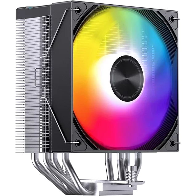 Кулер для процессора/ CPU Cooler JONSBO CA40 ARGB (225W, 4-pin PWM, 157mm, Al/Cu, 4x6mm, ARGB, 1x120mm, 69.61CFM, 32.6dBA, 1800RPM, S: 1851/1700/1200/115X, AM4/AM5 Black)