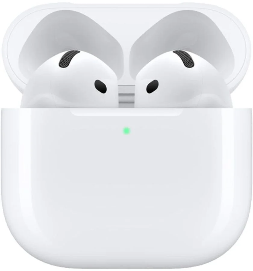 Гарнитура вкладыши Apple A3050,A3053,A3058 AirPods 4 белый беспроводные bluetooth в ушной раковине (MXP63ZA/ A) (MXP63ZA/A)