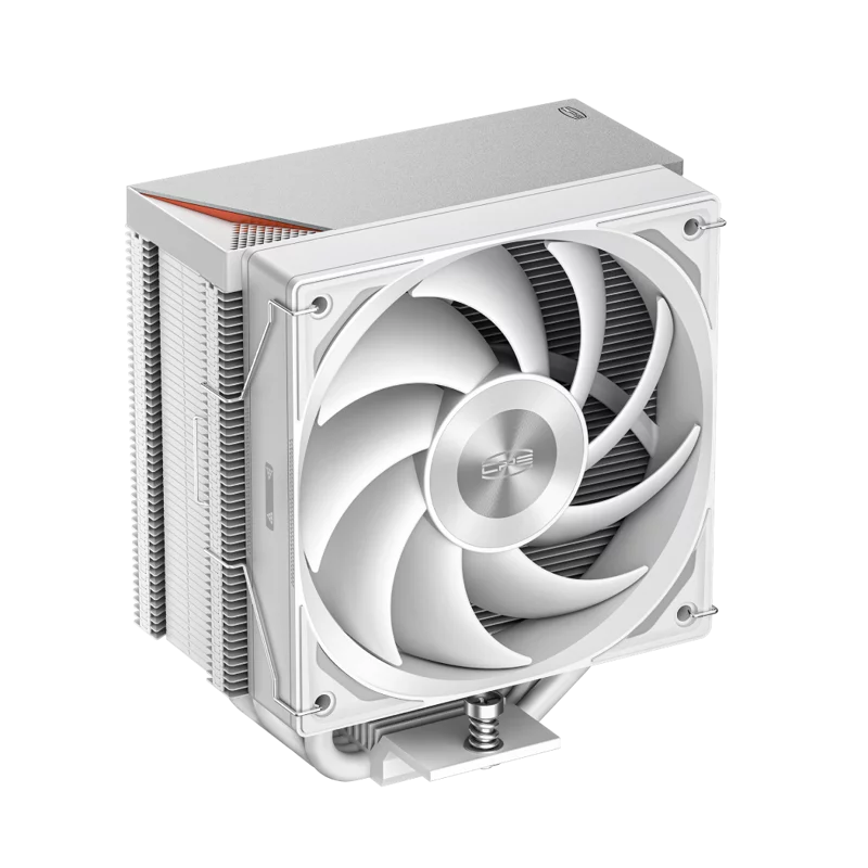 Кулер для процессора/ CPU Cooler PCCooler RZ500 WH (250W, 4-pin PWM, 155mm, Al/Cu, 5x6mm, 1x120mm, 86.73CFM, 32dBA, 2200RPM, S: 1851/1700/1200/115X, AM5/AM4, white)
